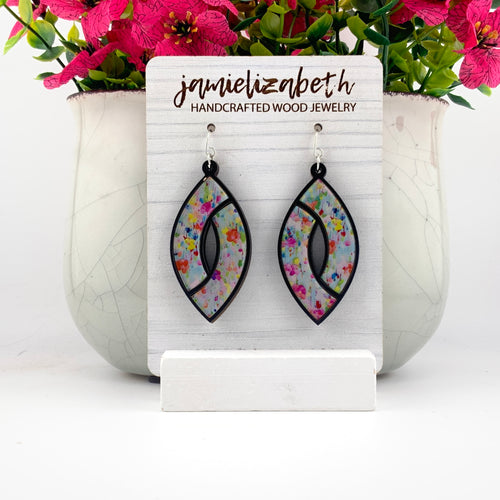 Spring Splash Acrylic Marquise