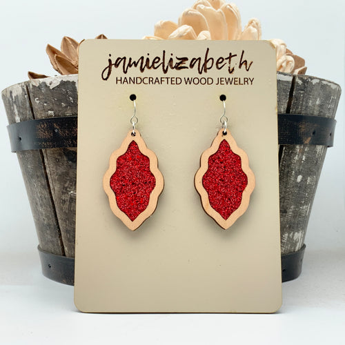 Red Shattered Glass Scallops     *Vault
