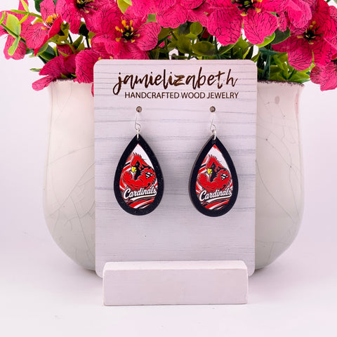 Soda Spring Cardinals Earrings | School Spirit Elevated
