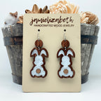 White Swirl Bunny Babe - Earrings (Vault)
