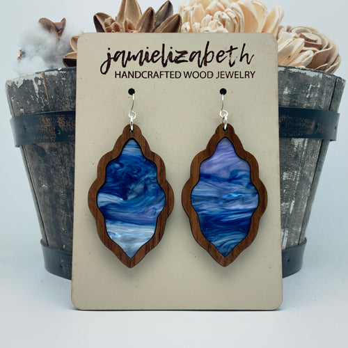Spooky Night Sky Acrylic Earrings or Necklace