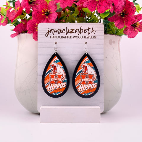 Hutto Hippos Earrings | School Spirit Elevated