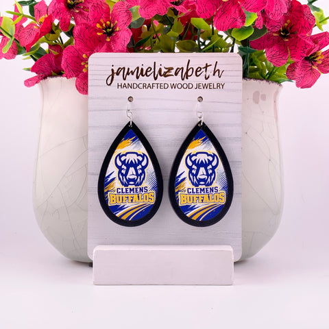 Clemens Buffalo Earrings | School Spirit Elevated