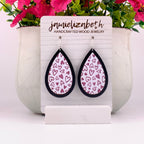 White and Pink Peek-a-Boo Glitter Hearts