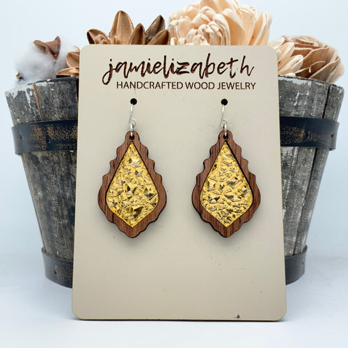 Gold Rush Druzy - Earrings   (Vault) TINY PIECE