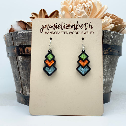 Neon Boo-tiful Diamond Drops - Matches Our Spooky Shirt!
