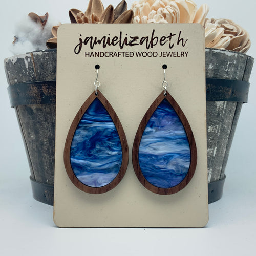 Spooky Night Sky Acrylic Earrings or Necklace