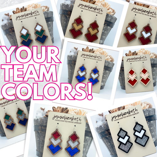 Diamond Drop Build Your Own - Choose Your Own School/Team Colors!