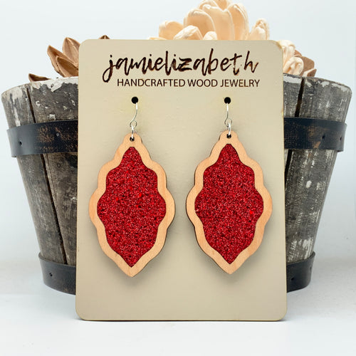 Red Shattered Glass Scallops     *Vault