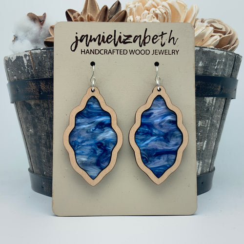 Spooky Night Sky Acrylic Earrings or Necklace