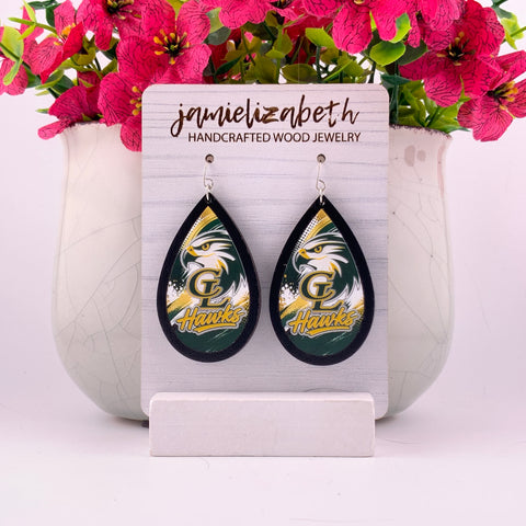 Canyon Lake Hawks Earrings | School Spirit Elevated