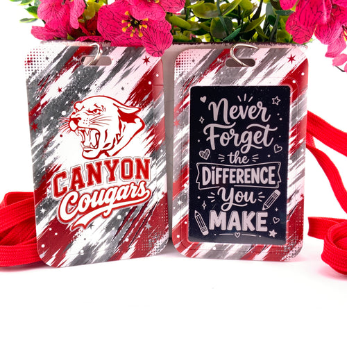 School Spirit Elevated - Canyon Cougars Lanyard