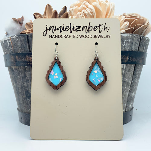 Azure Blue Sparkle Acrylic