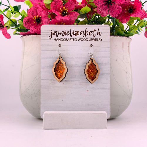 Glowing Orange - Earrings