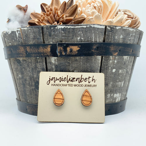 Olivewood Studs (Discount if you buy as a Trio!) (Vault)