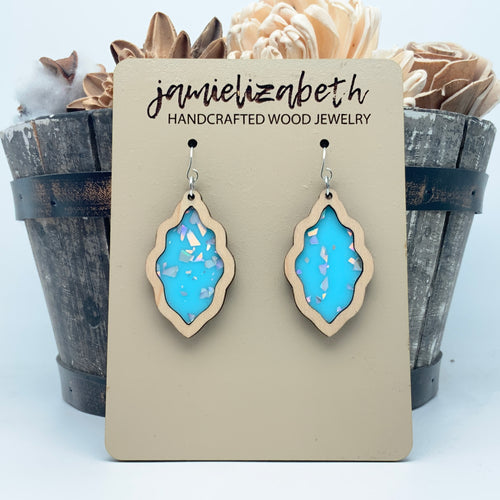 Azure Blue Sparkle Acrylic