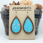 Azure Blue Sparkle Acrylic