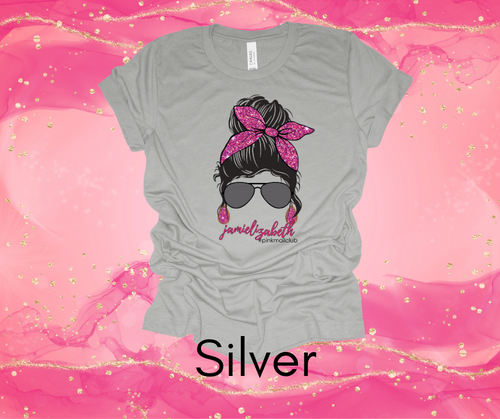 Jamielizabeth Messy Bun Girl - Short Sleeve T-Shirt (Multiple Colors)