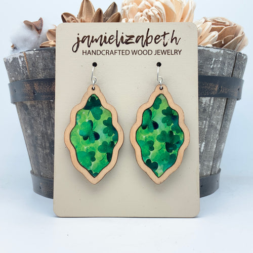 Shamrock Acrylic - Earrings