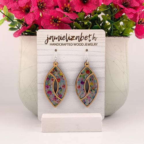 Spring Splash Acrylic Marquise