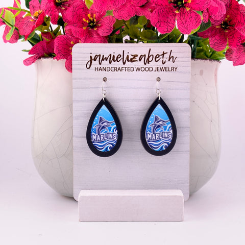 Port Aransas Marlins Earrings | School Spirit Elevated