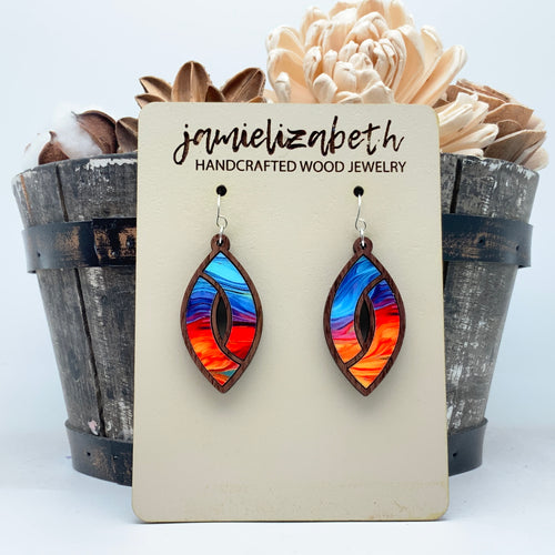 Bright Brushstroke Marquise  #7