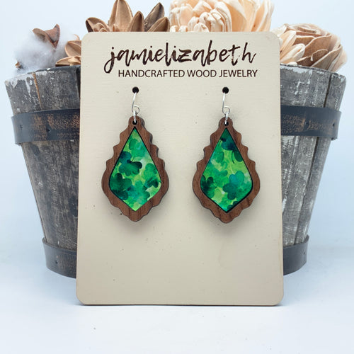 Shamrock Acrylic - Earrings