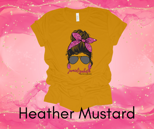 Jamielizabeth Messy Bun Girl - Short Sleeve T-Shirt (Multiple Colors)