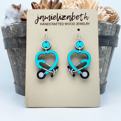 Stethoscope Heart - Earrings (Vault)