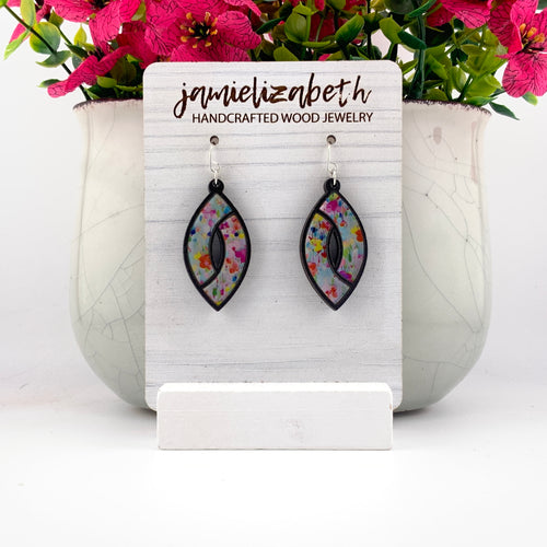 Spring Splash Acrylic Marquise