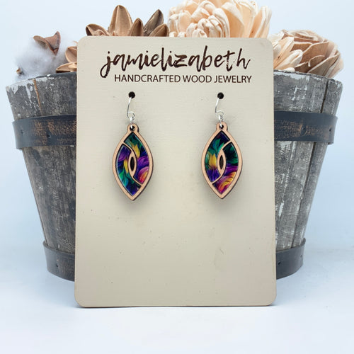 A Feather In Your Hat Teardrops and Marquise - Earrings