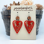 Radiant Red Doodle Hearts - (Vault)