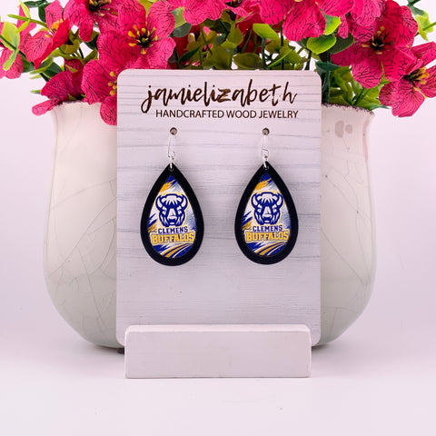 Clemens Buffalo Earrings | School Spirit Elevated