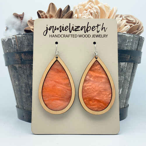 Fall Orange Swirl Acrylic (Vault)