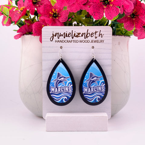 Port Aransas Marlins Earrings | School Spirit Elevated