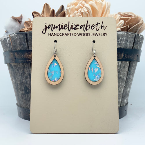 Azure Blue Sparkle Acrylic