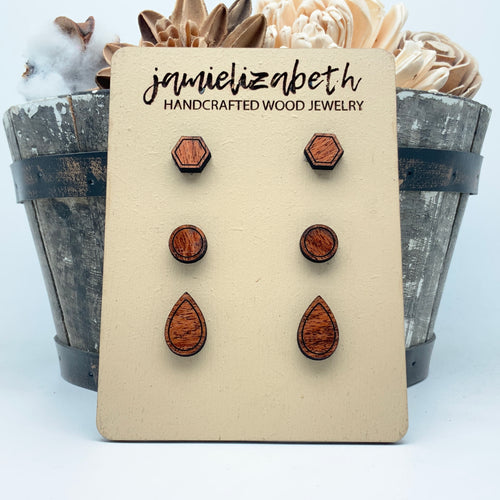 Mesquite Studs (Discount if you buy as a Trio!) (Vault)