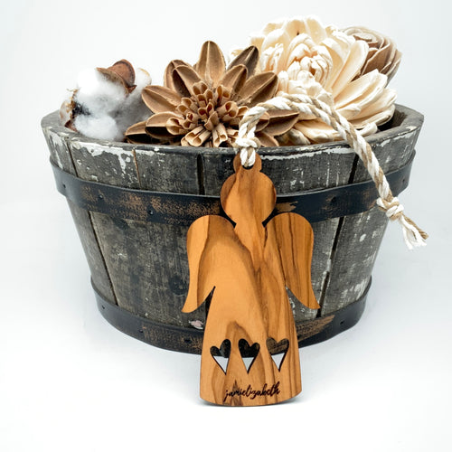 Olivewood Christmas Angel - Jamielizabeth Christmas Ornament