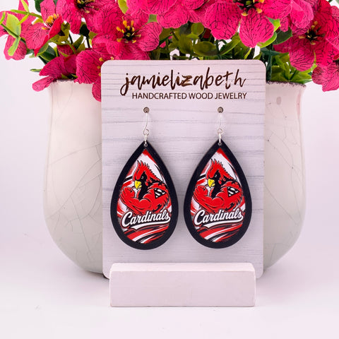Soda Spring Cardinals Earrings | School Spirit Elevated