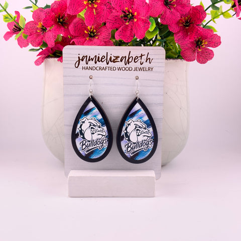 Blue Bulldogs | School Spirit Elevated Earrings