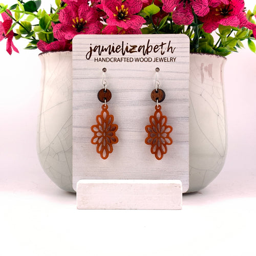 Harvest Petals Orange Earrings