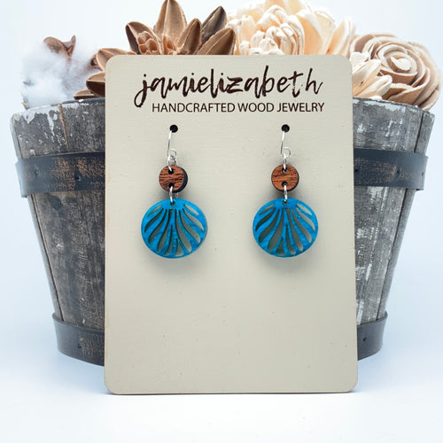 Blue Lagoon Shell Drop - Earrings (Vault)