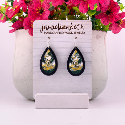 Canyon Lake Hawks Earrings | School Spirit Elevated