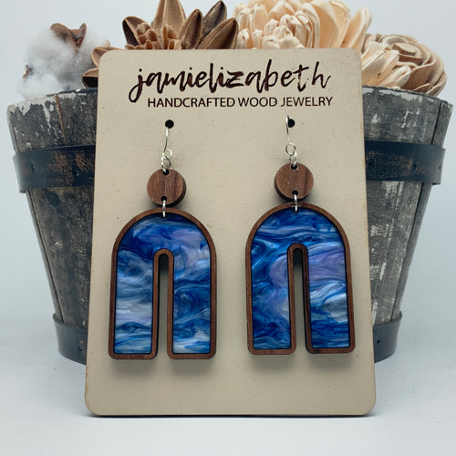 Spooky Night Sky Acrylic Earrings or Necklace