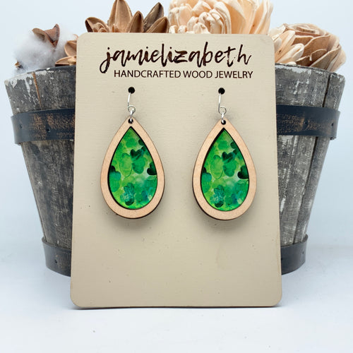 Shamrock Acrylic - Earrings