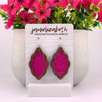 Pink Glitter Scallops