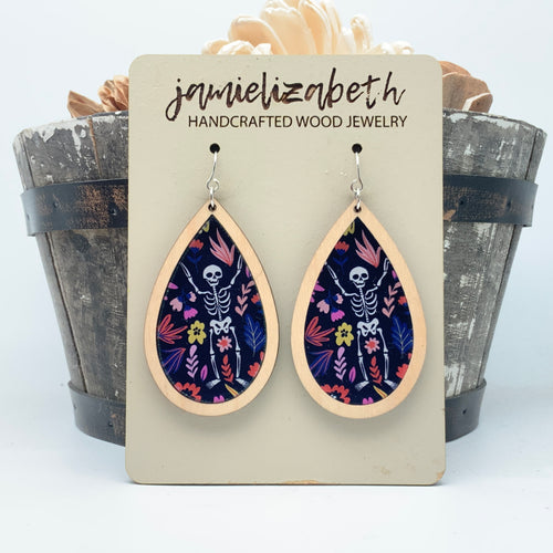 Bone to Be Wild Acrylic Earrings or Necklace