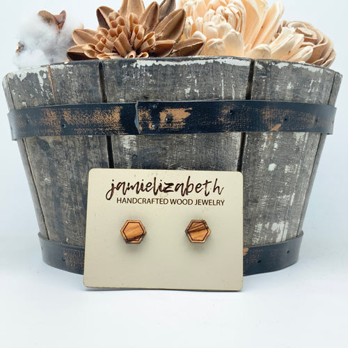 Olivewood Studs (Discount if you buy as a Trio!) (Vault)