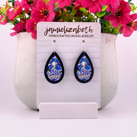 AW Generals Earrings | School Spirit Elevated
