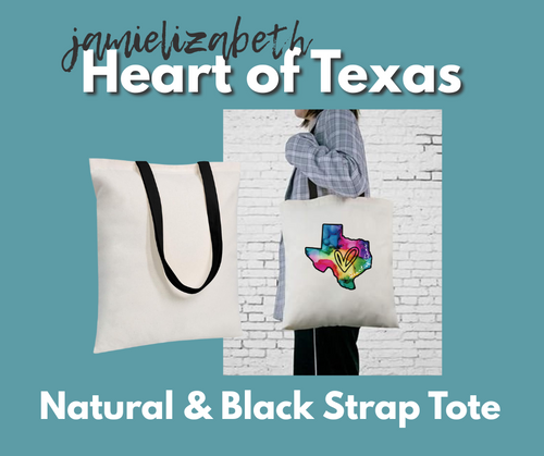 Jamielizabeth Heart of Texas Original Design Tote